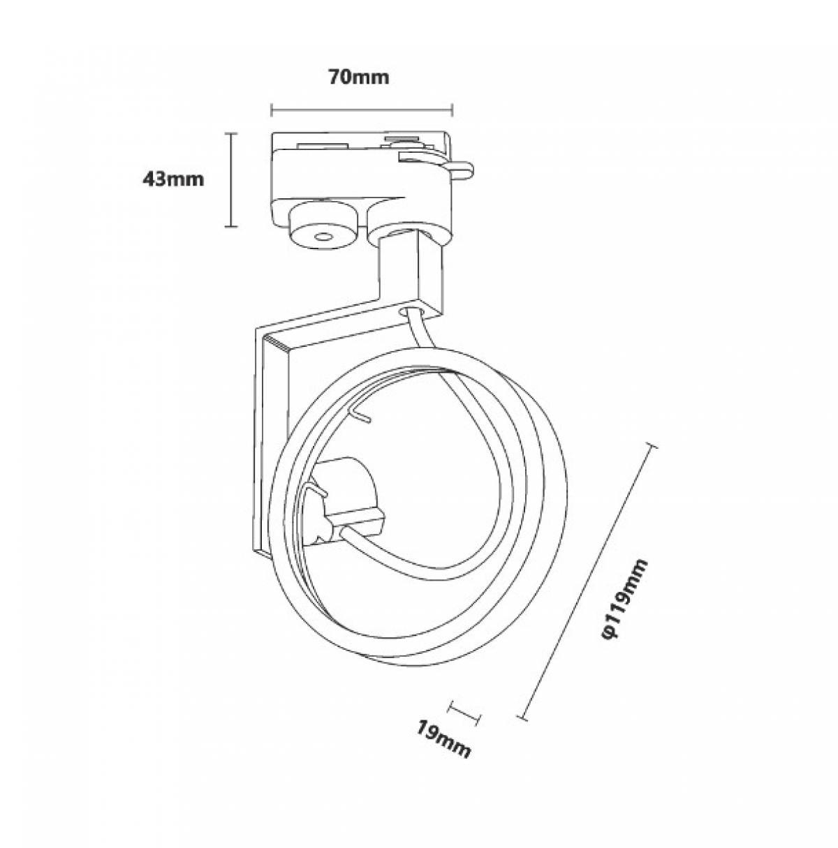 Трековый светильник MASTER TRACK (TLS002-BK) - фото 2 Трековый светильник MASTER TRACK (TLS002-BK) - фото 2