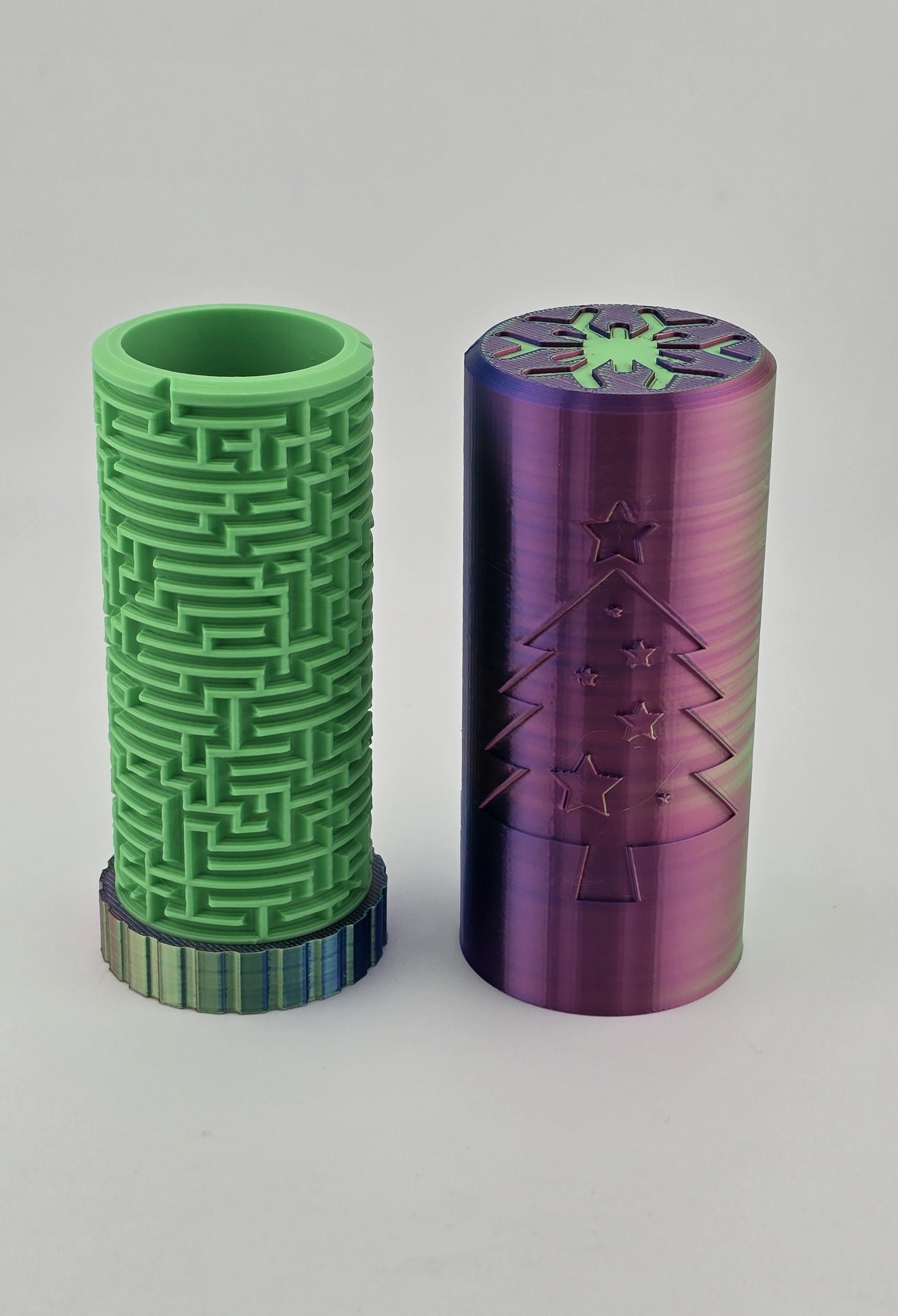 Подарункова коробка Лабіринт на Різдво/Новий Рік (0405)