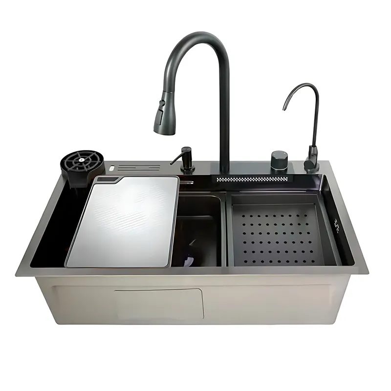 Мойка многофункциональная MIXXUS MH7546-SET-08 Micro Decor со встроенным смесителем из нержавеющей стали Graphite (MI8455) Мойка многофункциональная MIXXUS MH7546-SET-08 Micro Decor со встроенным смесителем из нержавеющей стали Graphite (MI8455)