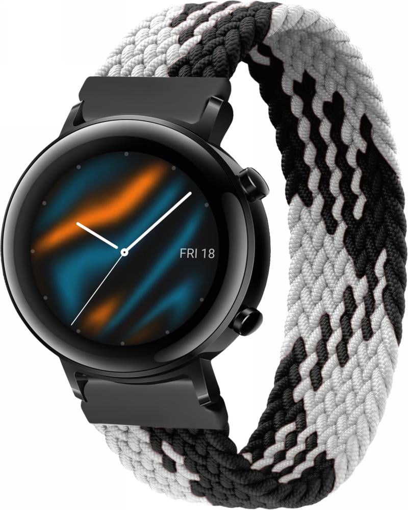 Ремешок Solo Loop Multi для Huawei Watch GT 2 42 мм (135 мм) Black/White (25168-1E)