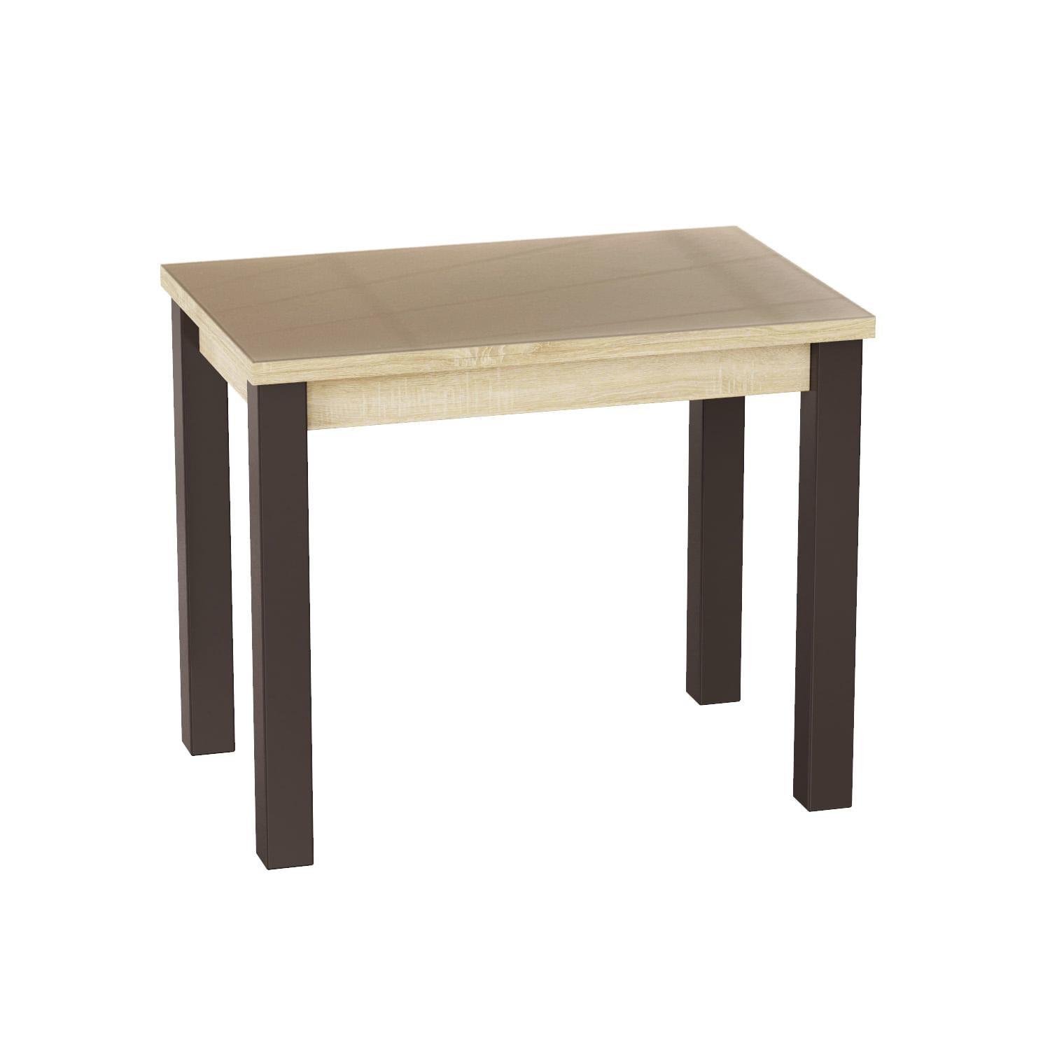 Обеденный стол-трансформер Dinner Glass 900x750x600 мм Дуб Сонома/Светло-бежевое стекло (GATB16131300204) Обеденный стол-трансформер Dinner Glass 900x750x600 мм Дуб Сонома/Светло-бежевое стекло (GATB16131300204)