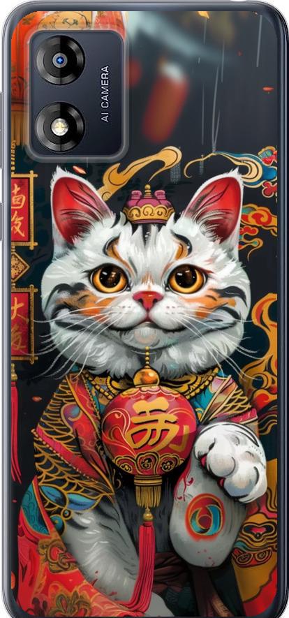 Чехол на Motorola Moto E13 China Cat v2 (6135u-3053-42517)