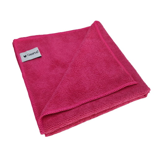 Серветки професійні York QLEANUP PLUS із мікрофібри 40х40 см 5 шт. Червоний