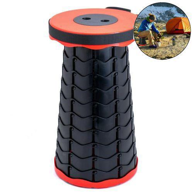 Табурет туристический выдвижной RStool телескопический для кемпинга и рыбалки Красный - фото 2 Табурет туристический выдвижной RStool телескопический для кемпинга и рыбалки Красный - фото 2