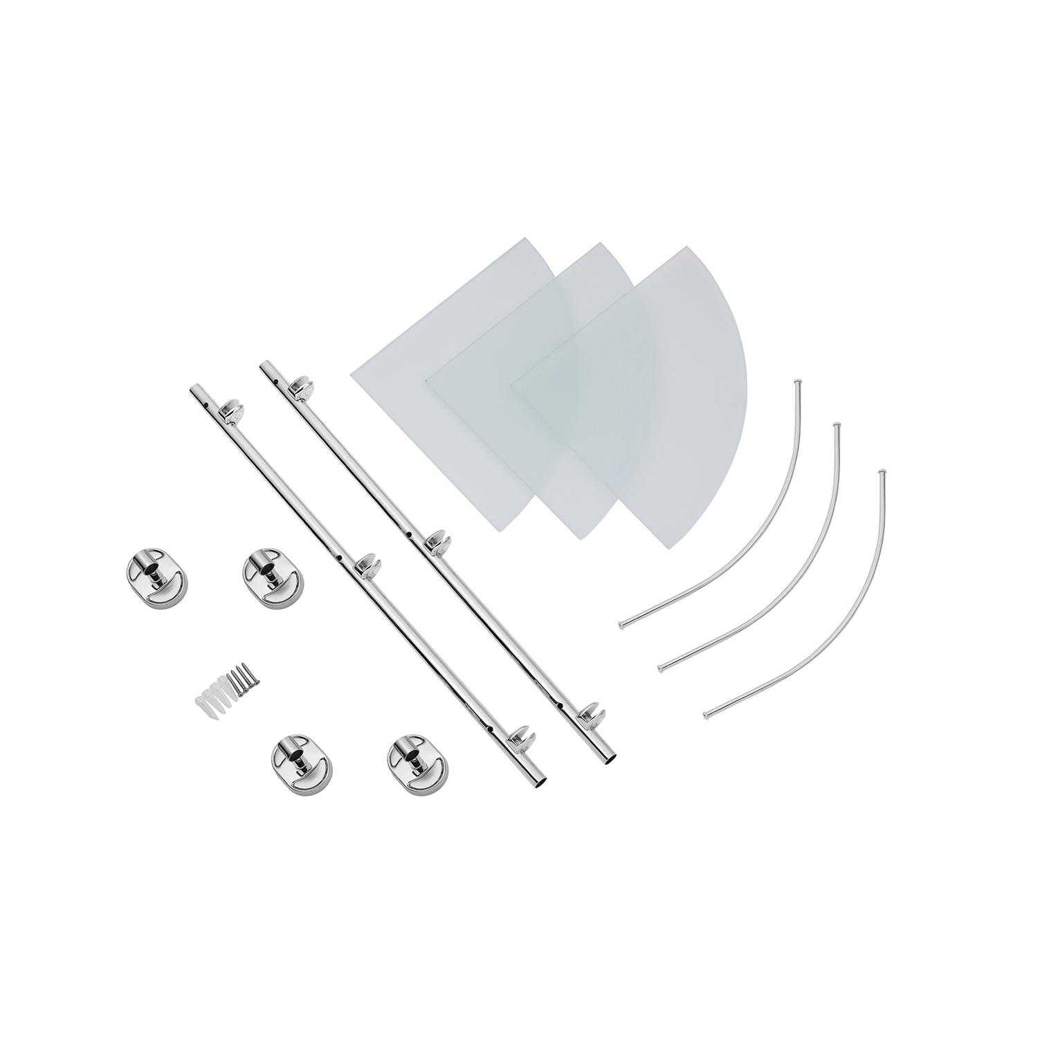 Полка для ванной комнаты угловая Kroner KRM Elbe ACG2907-3 (204974) - фото 4 Полка для ванной комнаты угловая Kroner KRM Elbe ACG2907-3 (204974) - фото 4