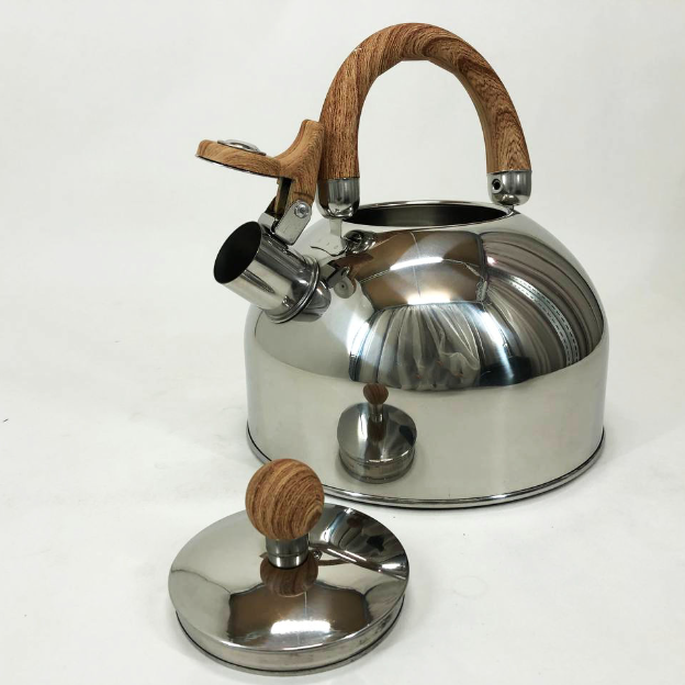 Чайник со свистком Unique UN-5302 нержавеющая сталь 2,5 л Коричневый - фото 2 Чайник со свистком Unique UN-5302 нержавеющая сталь 2,5 л Коричневый - фото 2