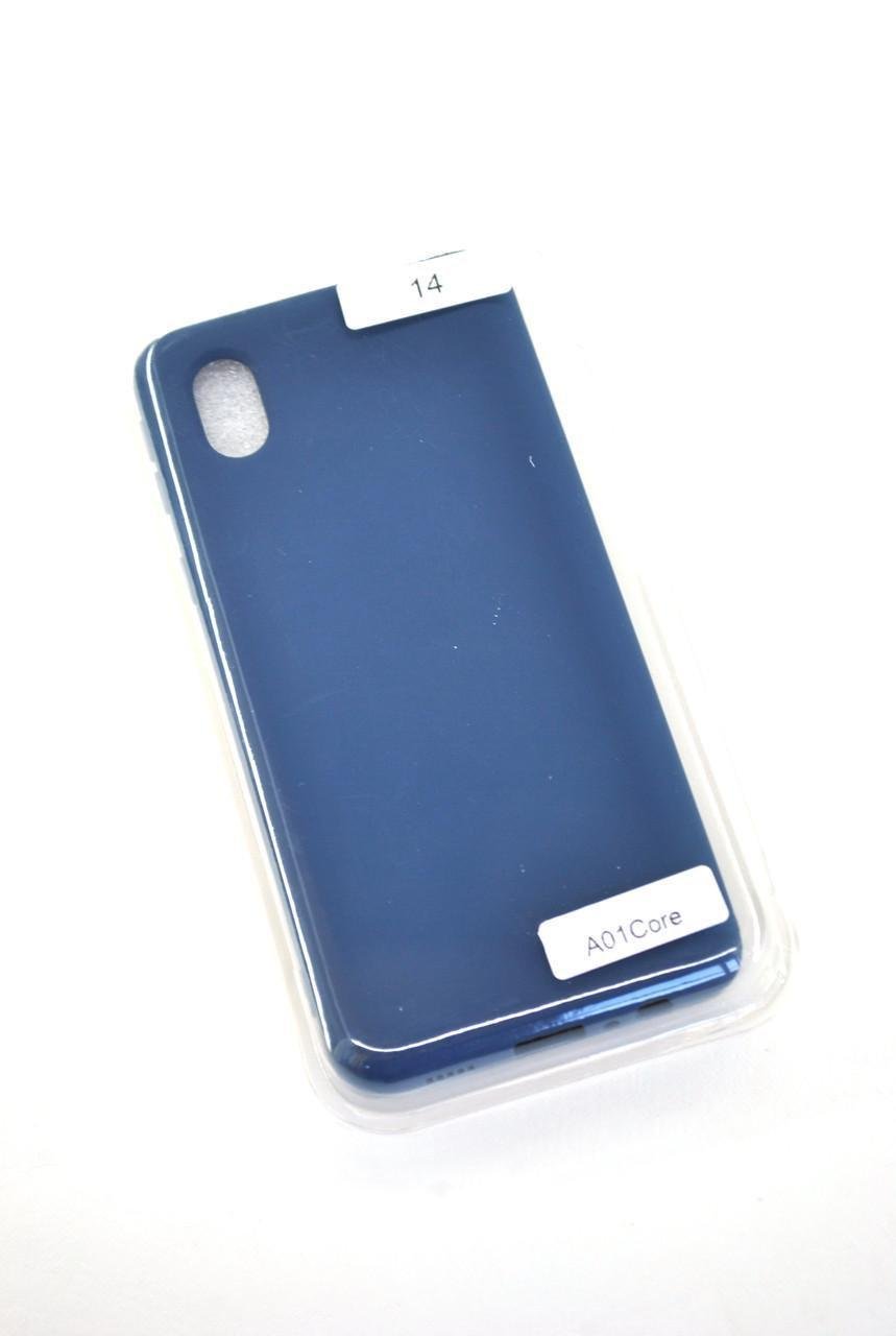 Чехол для телефона Samsung A01 Core/M01 Core Silicone FULL №14 Dark Blue (4you) - фото 1