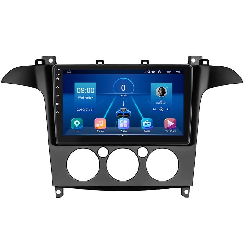 Автомагнитола штатная Lesko 4G/Wi-Fi/CarPlay для Ford S-MAX I 2006-2010 4/64Gb 9" (1654369659)