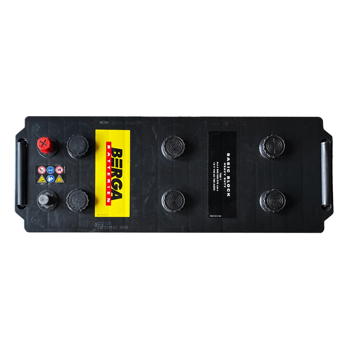 Аккумулятор автомобильный BERGA Truck Basic Block 6СТ-140 Ah Аз 760A EN 640036075 (153245) - фото 2 Аккумулятор автомобильный BERGA Truck Basic Block 6СТ-140 Ah Аз 760A EN 640036075 (153245) - фото 2