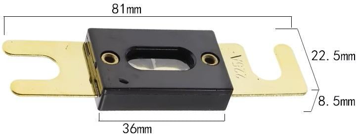 Запобіжник ANL FUSE 80 А плавкий силовий (96030579) - фото 4 Запобіжник ANL FUSE 80 А плавкий силовий (96030579) - фото 4