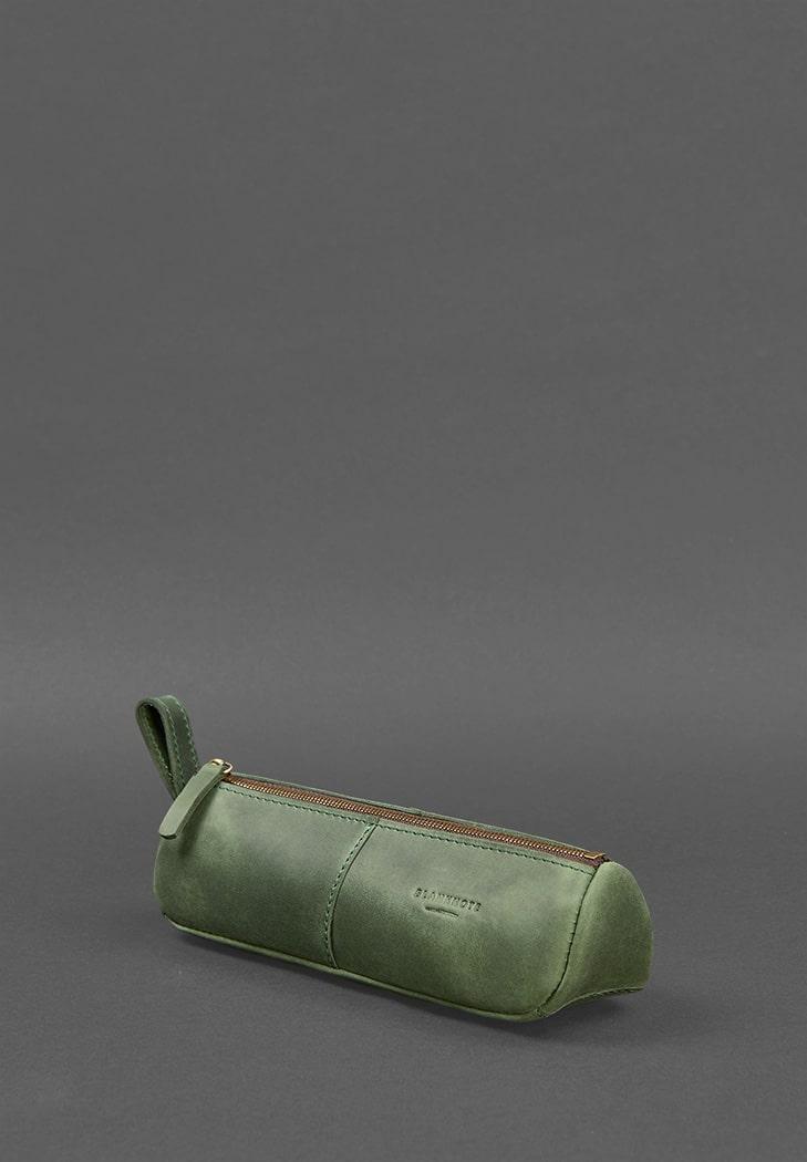 Пенал-нефр шкіряний 4.0 Crazy Horse Зелений (A-026905) - фото 3