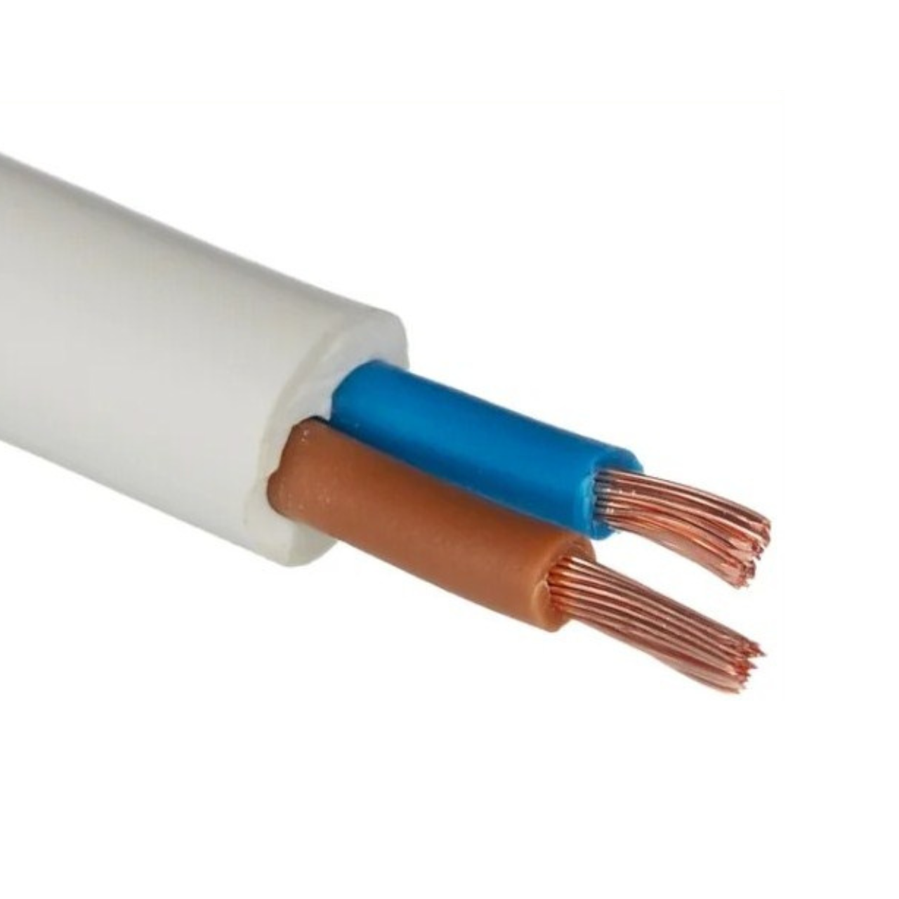 Провід електричний ПВС круглий для внутрішніх робіт 15 м 2х0,75 мм Білий - фото 1 Провід електричний ПВС круглий для внутрішніх робіт 15 м 2х0,75 мм Білий - фото 1