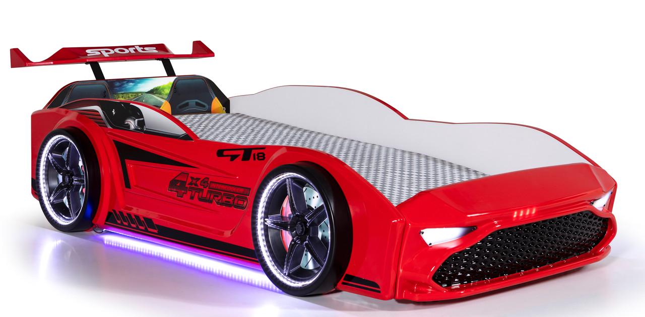 Кровать-машина Форсаж Красный (1664971944) - фото 7 Кровать-машина Форсаж Красный (1664971944) - фото 7