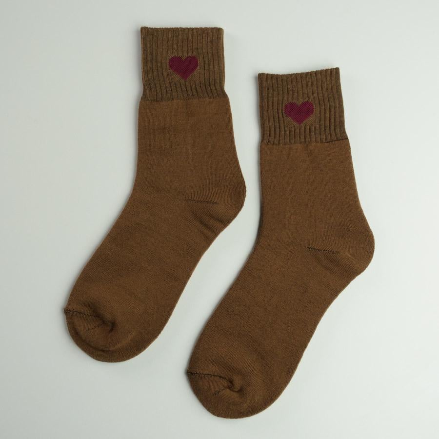 Шкарпетки теплі жіночі GM Textile класичні із сердечком високі р. 36-41 Коричневий (gm-socks-g-5w-brown) - фото 1 Шкарпетки теплі жіночі GM Textile класичні із сердечком високі р. 36-41 Коричневий (gm-socks-g-5w-brown) - фото 1