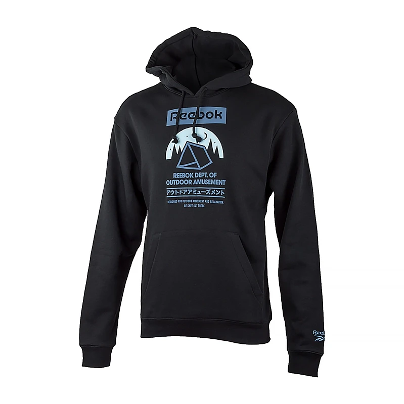Кофта мужская Reebok CL Camping Graphic Hoodie XS Черный (GS4191 XS) Кофта мужская Reebok CL Camping Graphic Hoodie XS Черный (GS4191 XS)
