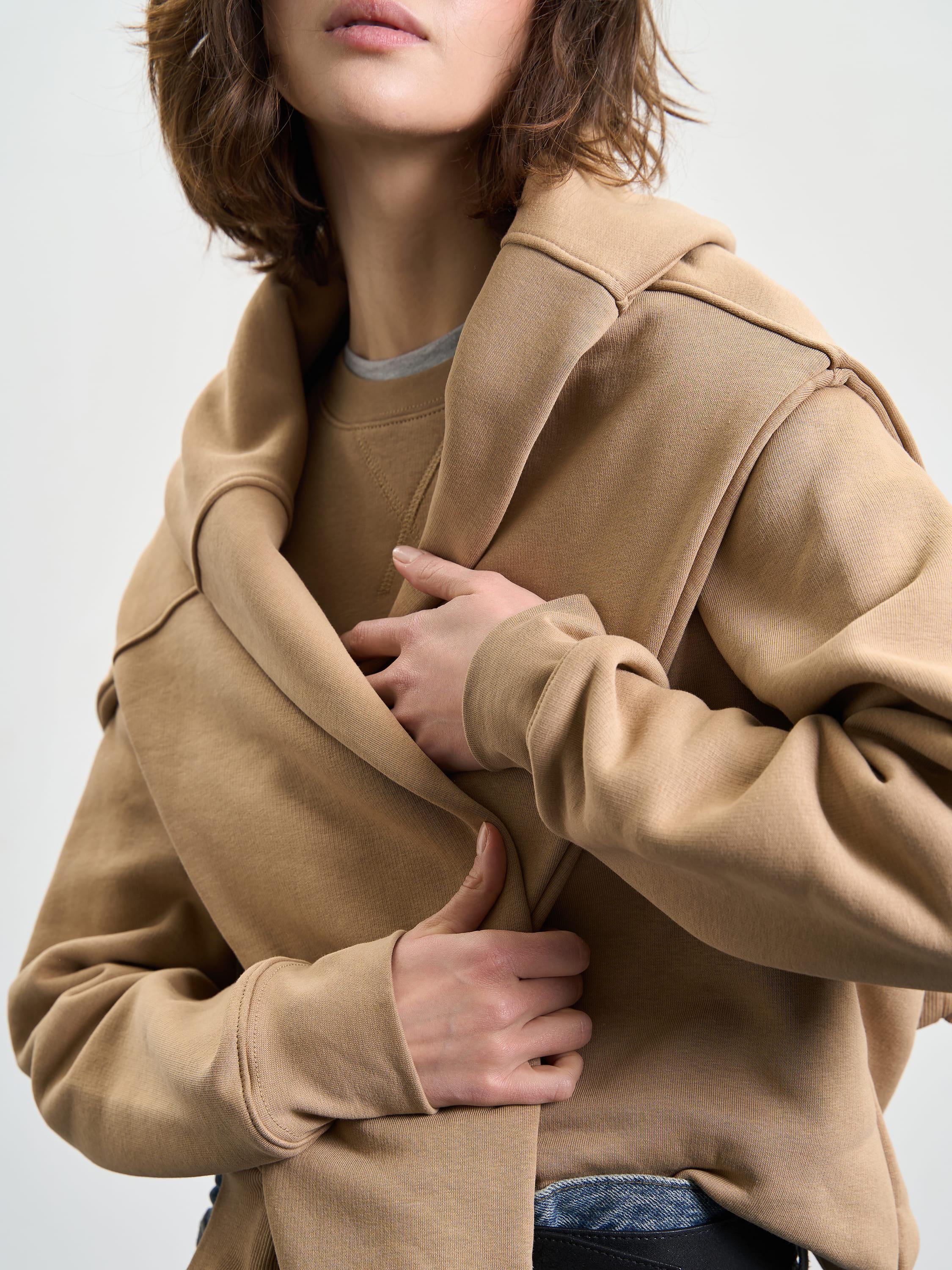 Свитшот женский утепленный ROZA 240428 XS Тофи (4824005710117) - фото 4