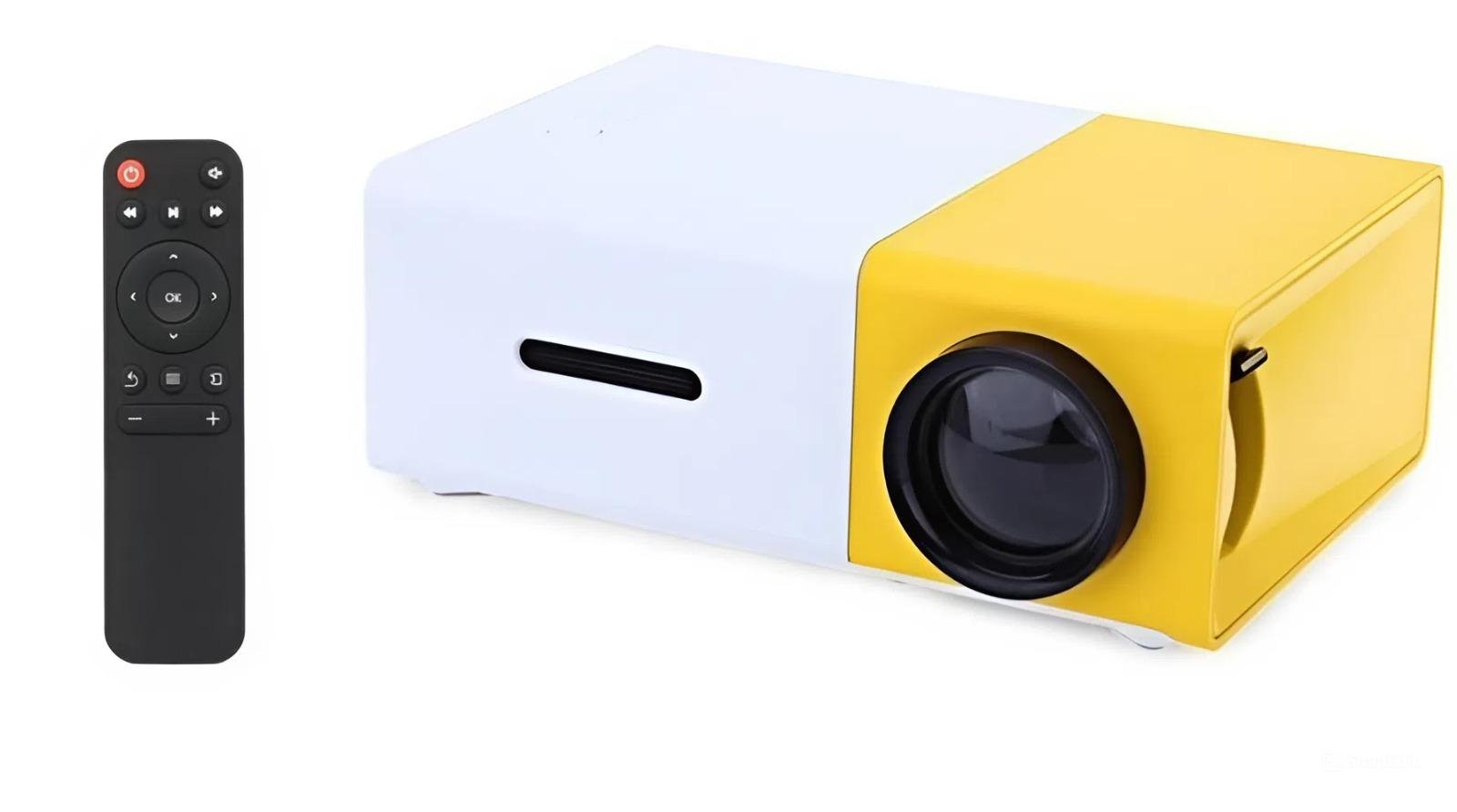 Проектор UKC YG-300 з динаміком White/Yellow Проектор UKC YG-300 з динаміком White/Yellow