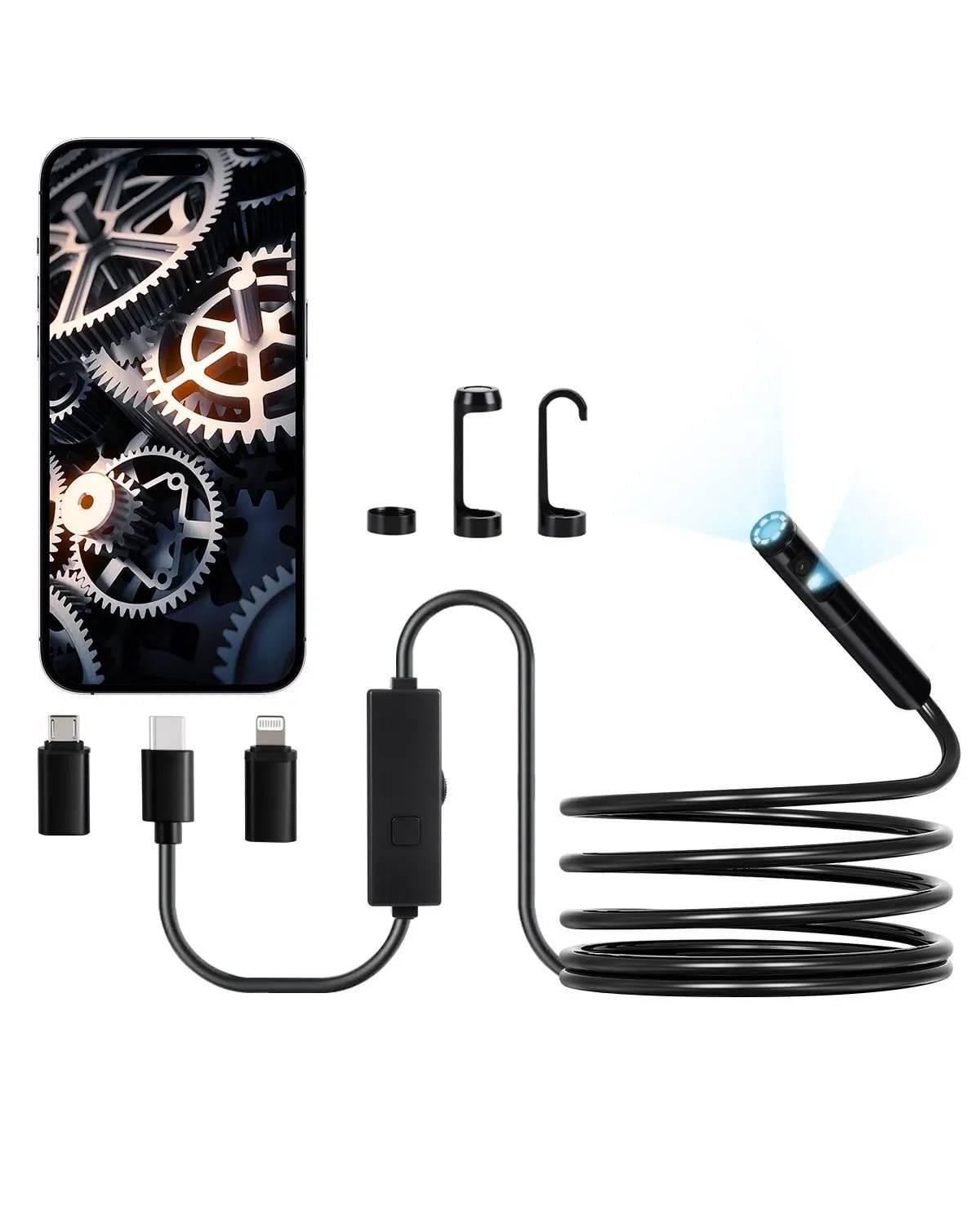 Эндоскоп USB Vevor SM7 для Android/iOS 8 мм 2 камеры 3 м (1415) - фото 2 Эндоскоп USB Vevor SM7 для Android/iOS 8 мм 2 камеры 3 м (1415) - фото 2