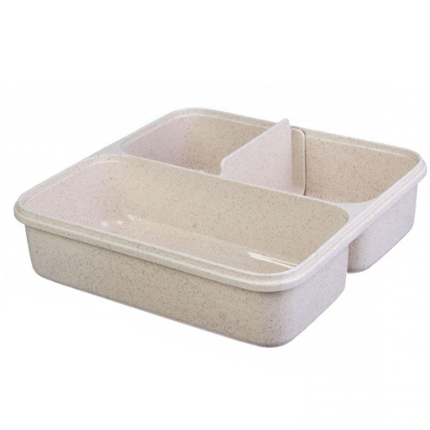 Ланч-бокс секционный из экоматериала 1100 мл (2231) - фото 2