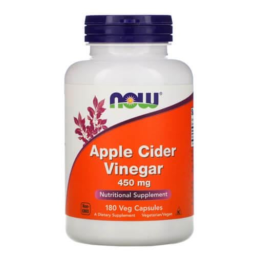Яблочный уксус NOW Apple Cider Vinegar 450 мг 180 veg capsules (NOW-03317)