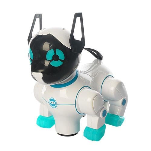 Интерактивная игрушка DEFA Toys Smart Dancer танцующий робот-собака Бело-Голубой (SUN4118)
