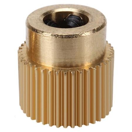 Шестерня экструдера Kingroon MK8 40 зубцов латунь (B0704)