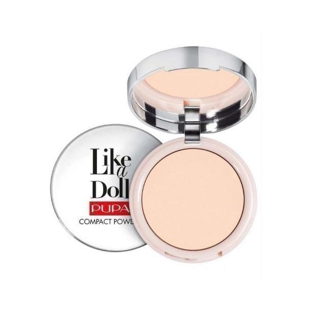 Пудра для обличчя Pupa Like A Doll Compact Powder з ефектом оголеної шкіри 10 мл №1 Porcelain (23792)