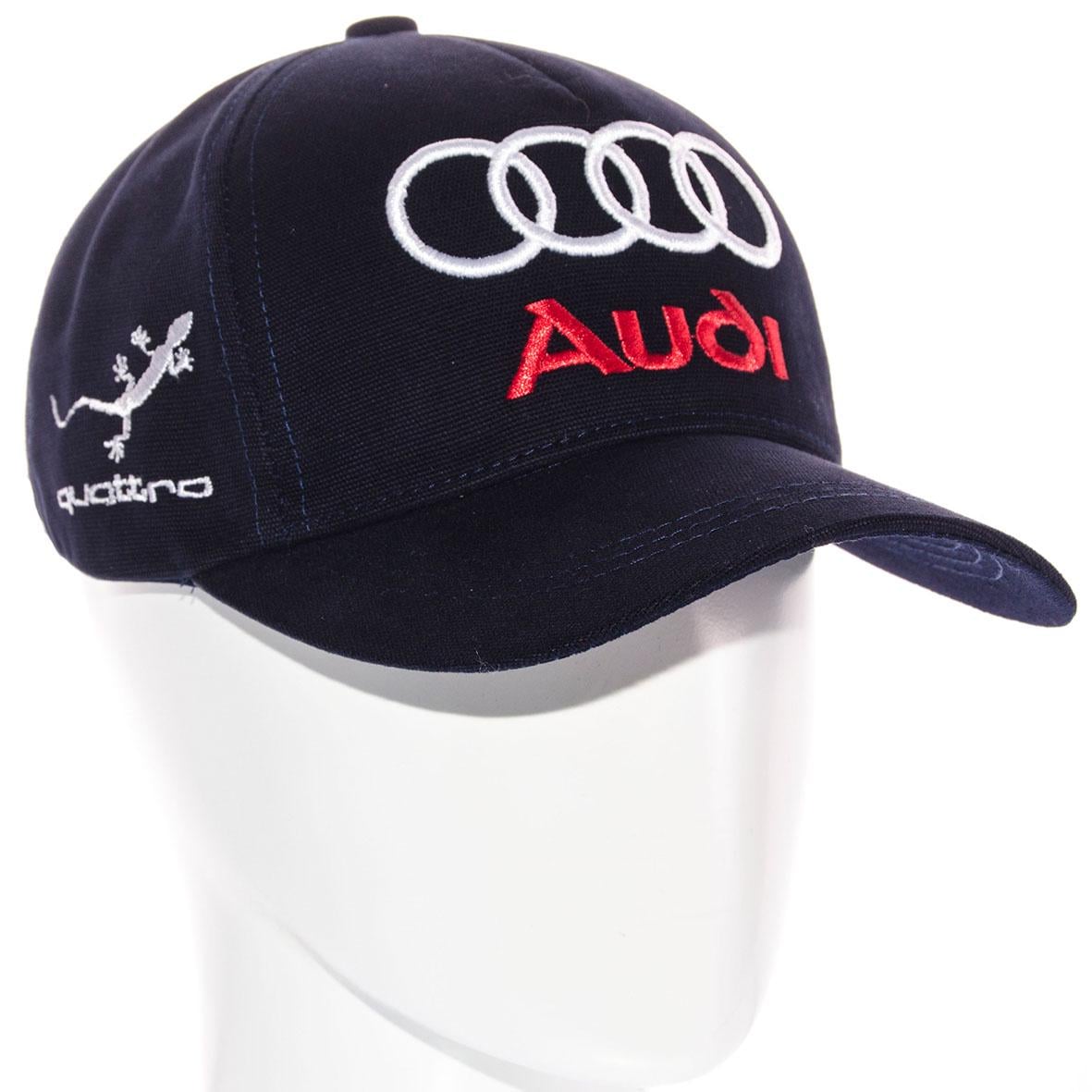 Бейсболка Audi BTH20681 с регулировкой из плотного коттона L/р. 57-58 Темно-синий