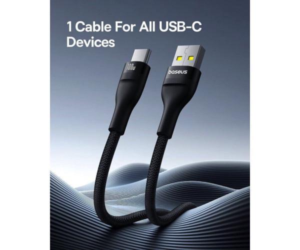 Кабель USB Data BASEUS Flash 2 USB to Type-C 100W 2 м Cluster Black - фото 7