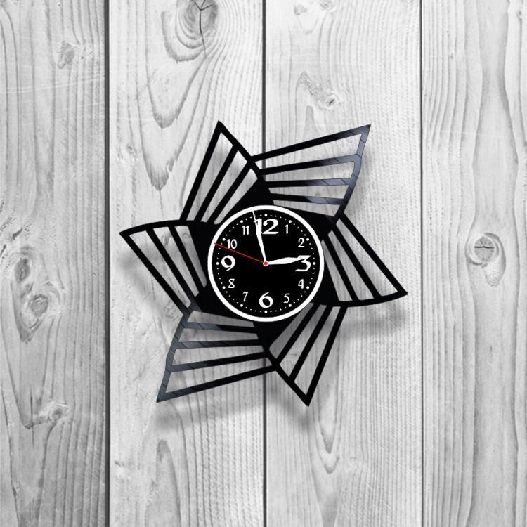 Часы настенные Лофт-ретро 0243 из виниловой пластинки