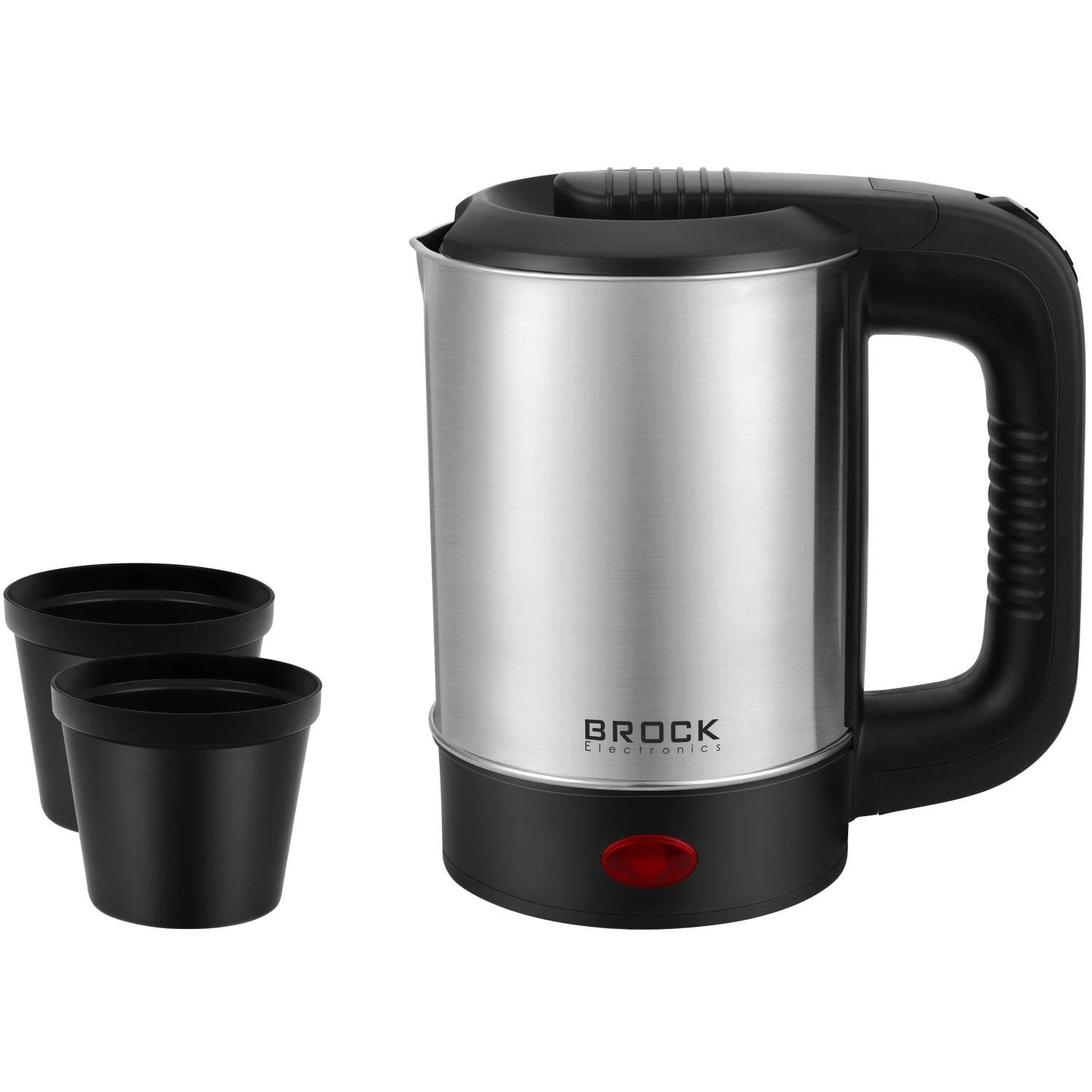 Електрочайник дорожній Brock WK 0903 S 500 Вт 0,5 л 2 чашки нержавіюча сталь (WK 0903 S_500) - фото 2
