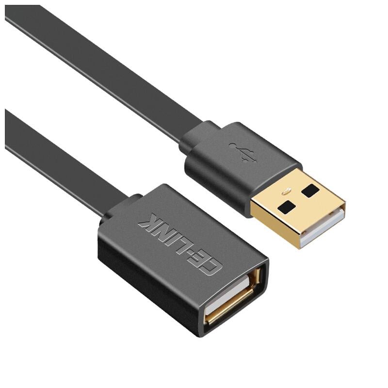 USB удлинитель CE-LINK USB 2,0 AM/AF штекер-гнездо 3 м Черный