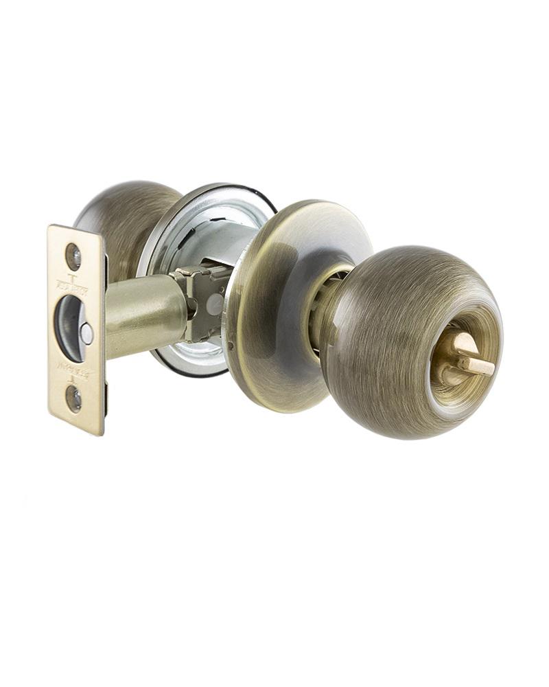 Ручка-кноб TESA BOLA KNOBSET 3900U0 із замком та фіксатором Латунь антична (TES-3900U0LA) - фото 2 Ручка-кноб TESA BOLA KNOBSET 3900U0 із замком та фіксатором Латунь антична (TES-3900U0LA) - фото 2