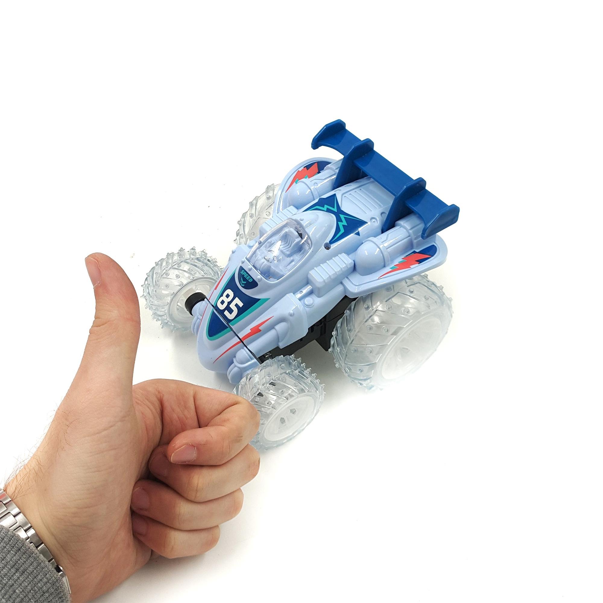 Машинка перевертень Dasher з підсвічуванням 15 см Блакитний (119541g) - фото 7 Машинка перевертень Dasher з підсвічуванням 15 см Блакитний (119541g) - фото 7