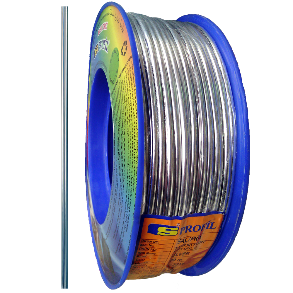 Молдинг М01 6 мм 1 м Хром (7001)