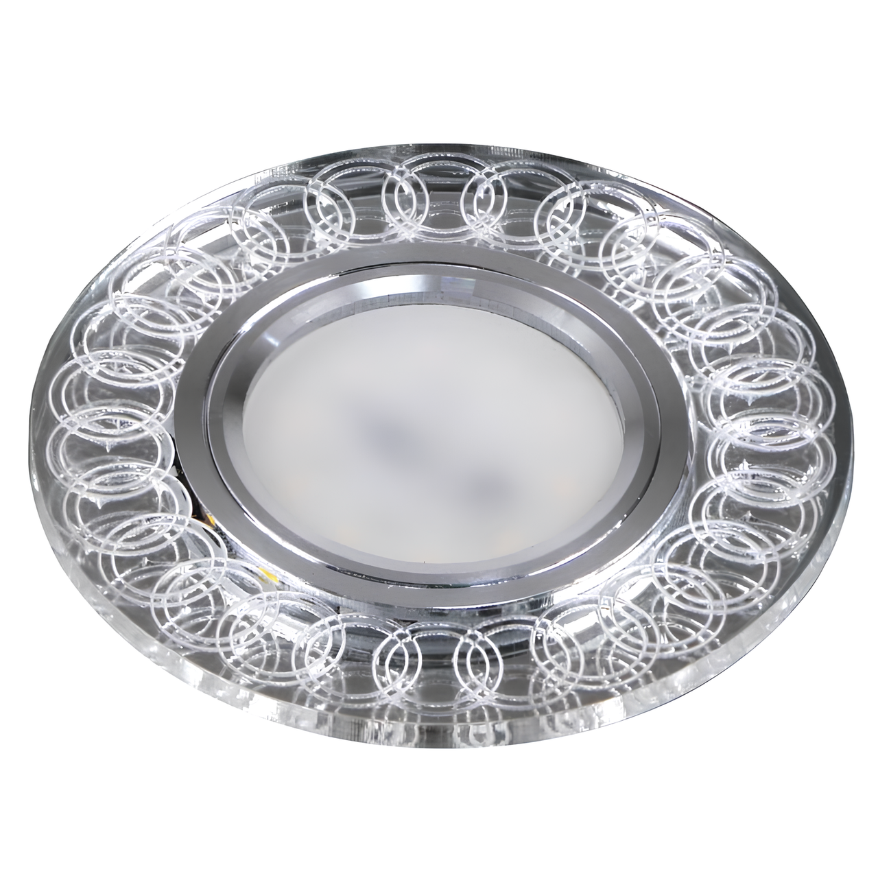 Точечный светильник Sirius встроен под лампу GU5.3 с LED-подсветкой 4000K Хром (L LA 2108 C)