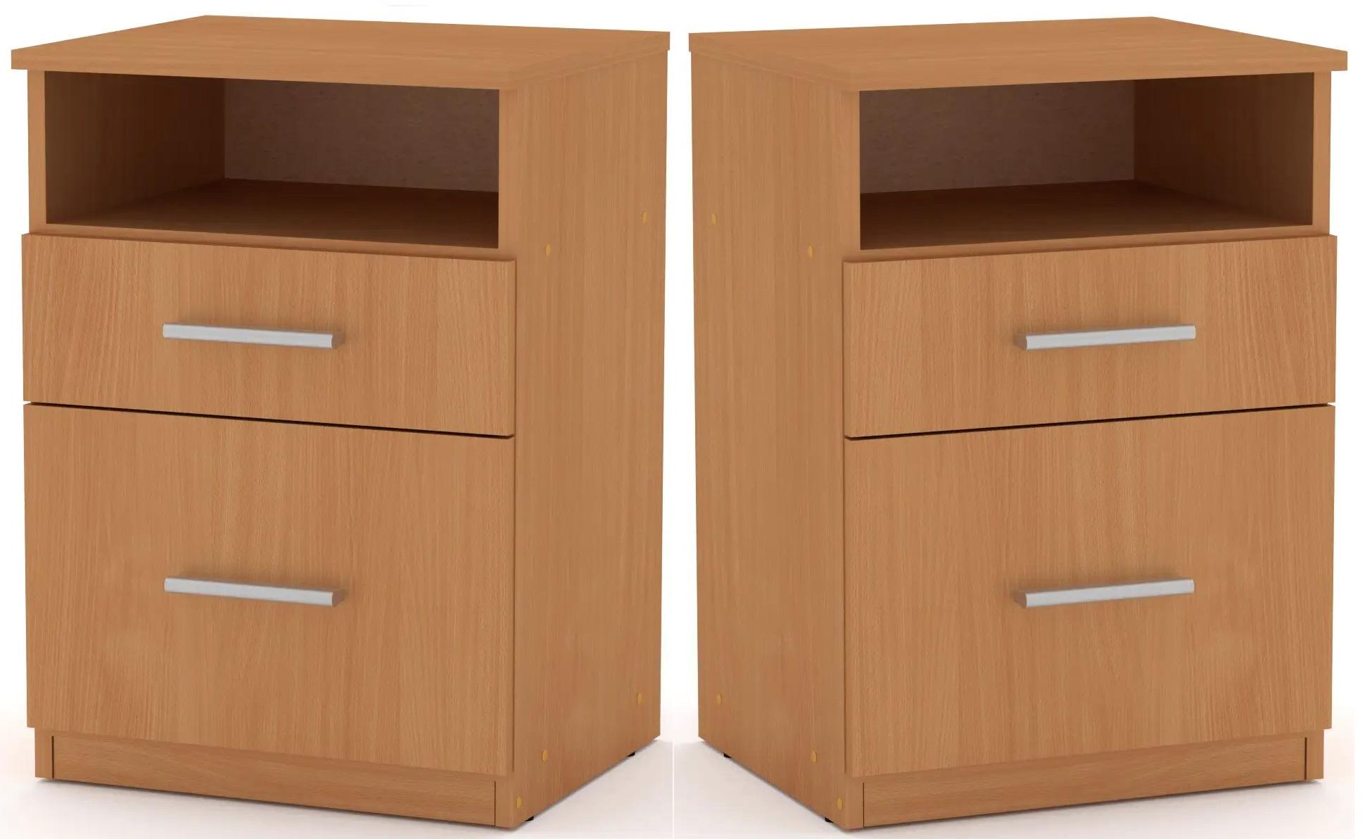 Тумба приліжкова комплект 2 шт. Компаніт ПКТ-4 Бук (26652786)