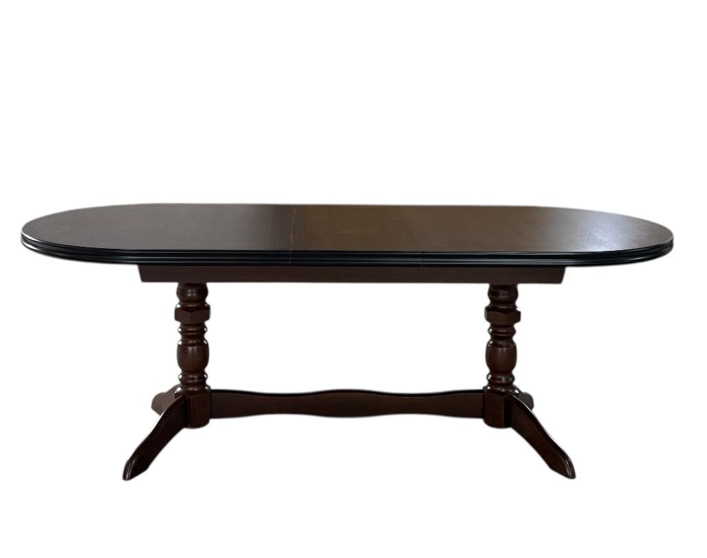 Обеденный стол раскладной овальный Скиф СТ-14 180х90/220х90/260х90 см Орех (26577888) - фото 2 Обеденный стол раскладной овальный Скиф СТ-14 180х90/220х90/260х90 см Орех (26577888) - фото 2