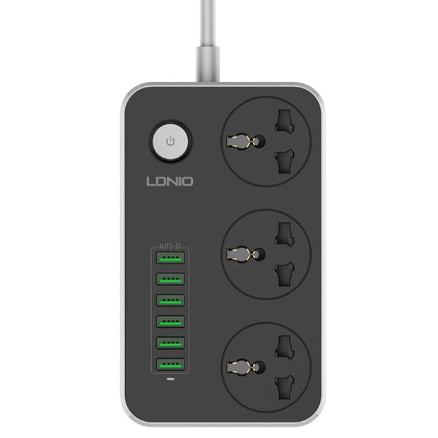 Удлинитель Ldnio SE3604 с USB портами 3 розетки 1,6 м Черный (014703) Удлинитель Ldnio SE3604 с USB портами 3 розетки 1,6 м Черный (014703)