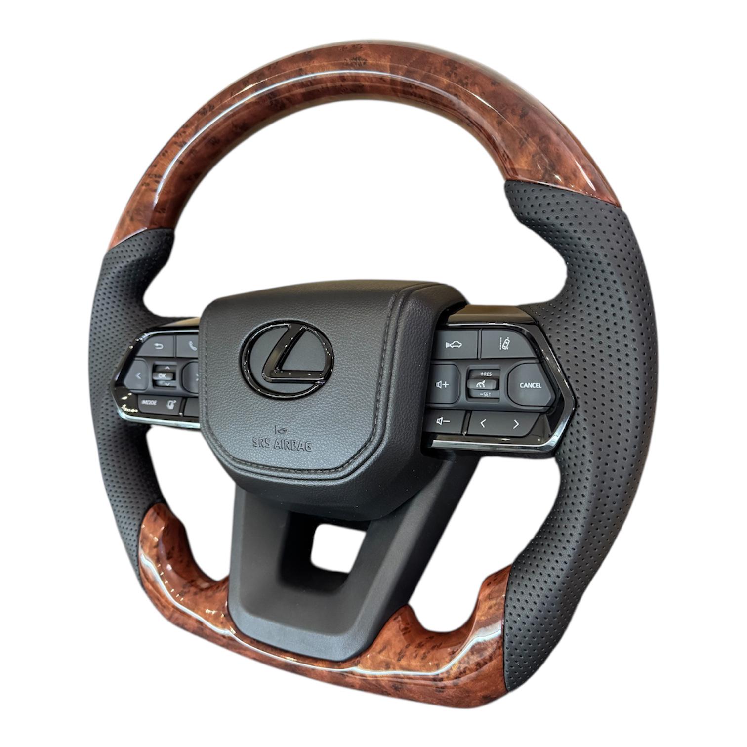 Кермо анатомічне для Lexus LX470/GX470 в сборі логотип чорний глянець (30386333) - фото 4