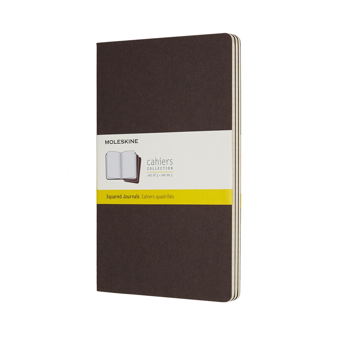 Блокнот Moleskine Cahier средний 80 страниц в клетку коричневый 13х21 см (8055002855259)
