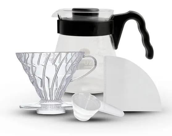 Набор для приготовления фильтр кофе Hario V60 02 400 мл 4 пр. (VCDS-02-B-EU)
