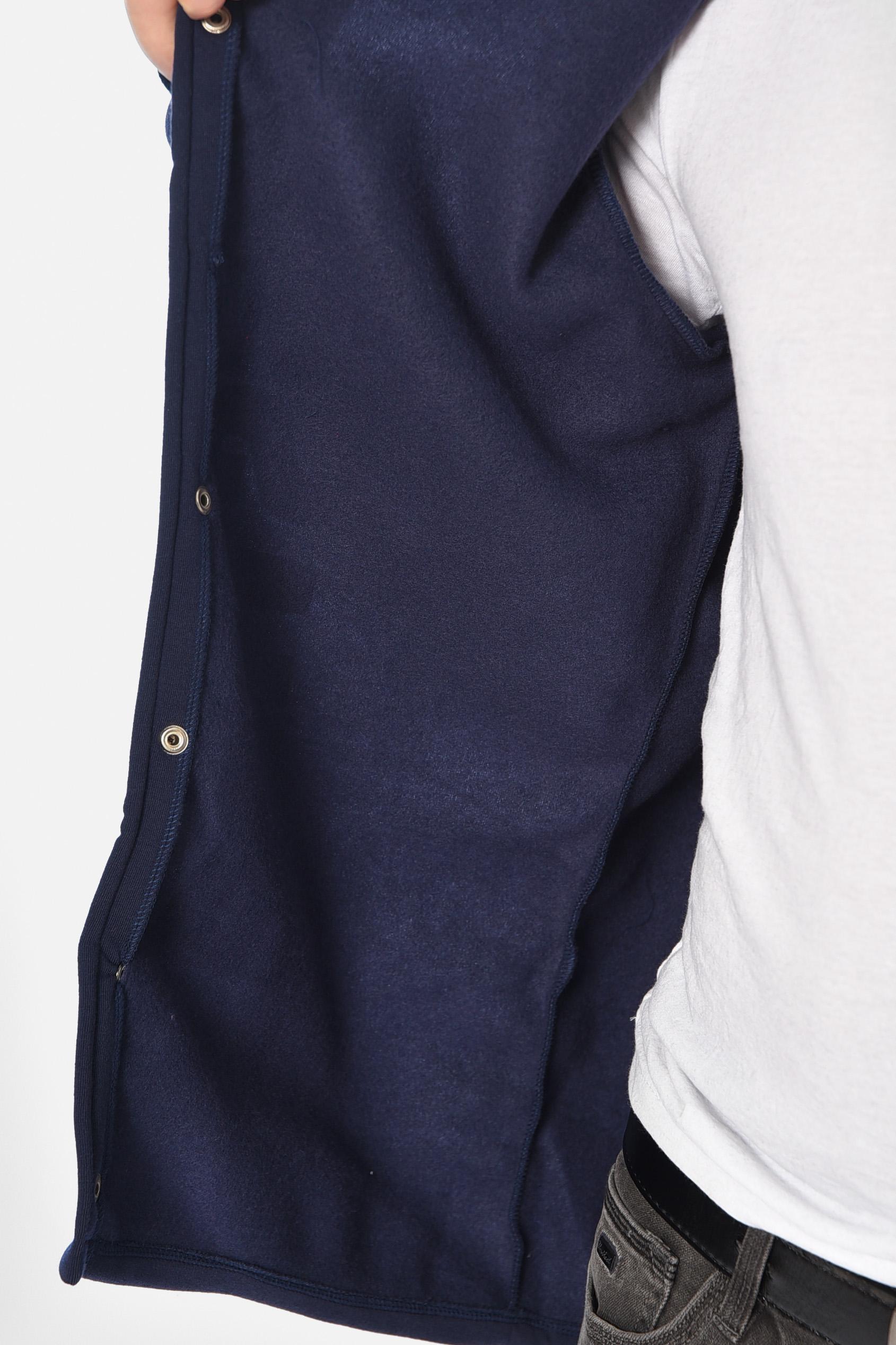 Бомбер мужской на флисе M Синий (166907) - фото 4