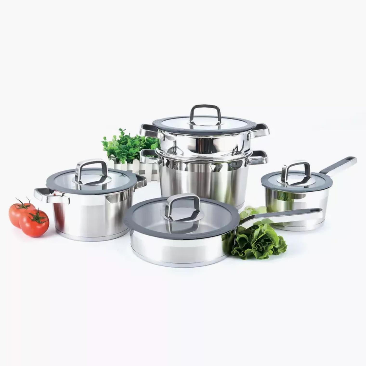 Каструля з кришкою DUKA ESKIL 2,5 л Сріблястий (1217656) - фото 3 Каструля з кришкою DUKA ESKIL 2,5 л Сріблястий (1217656) - фото 3