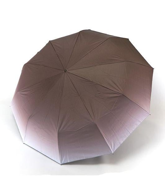 Зонтик Bellissimo женский автомат на 10 двойных спиц Коричневый (№M634)