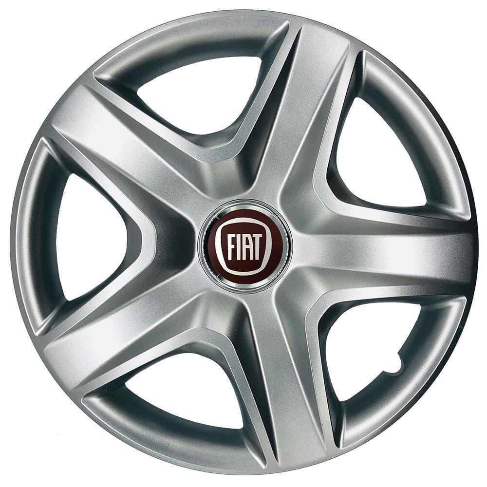 Колпаки SJS с логотипом Fiat 418 R16 4 шт. Серебряный (31009246)