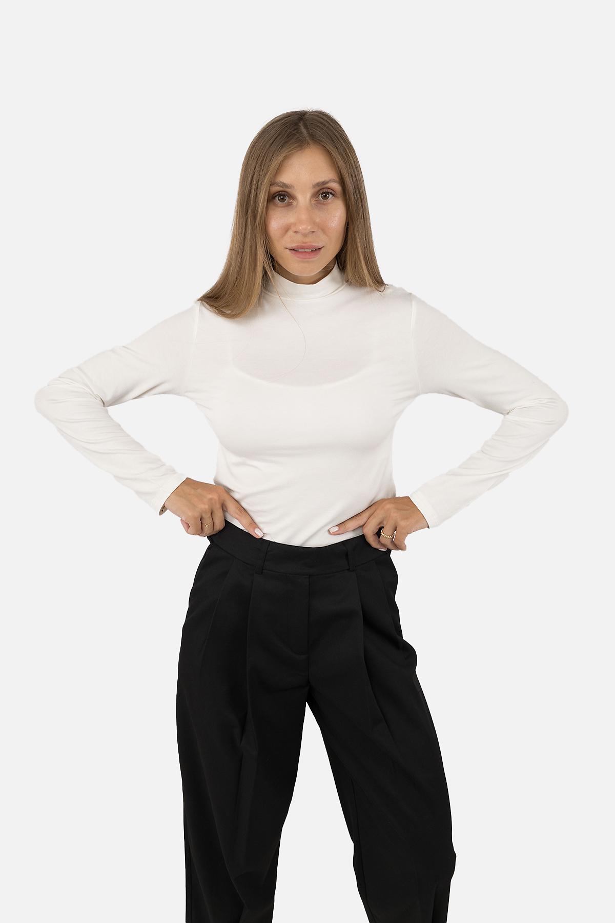 Джемпер жіночий з довгим рукавом ЦБ-00256716 р. 46 Молочний (SKT001011161) - фото 2 Джемпер жіночий з довгим рукавом ЦБ-00256716 р. 46 Молочний (SKT001011161) - фото 2