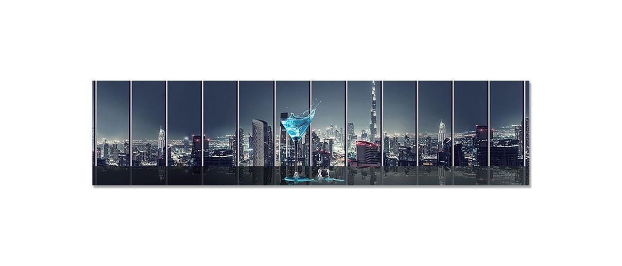 Наклейка виниловая на кухню Zatarga Вид на город 600х2500 мм (1274515560)