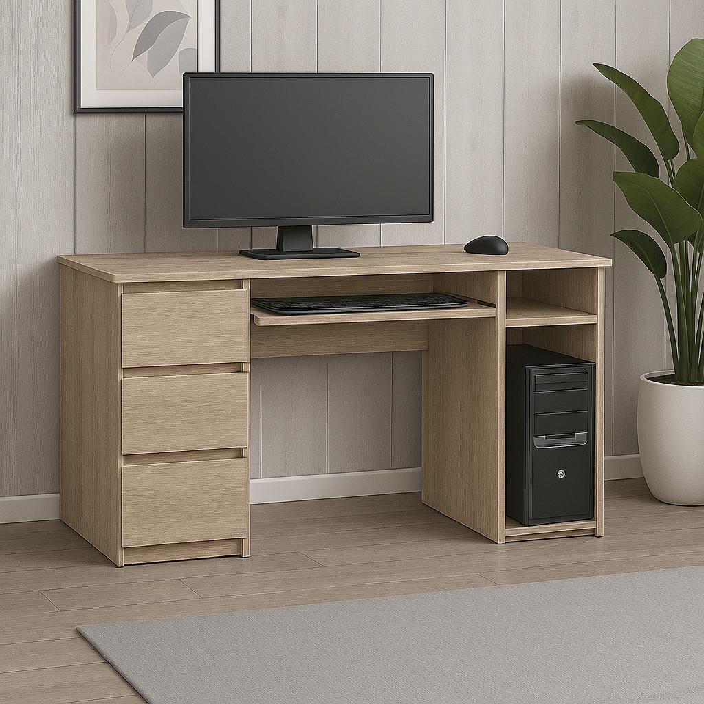 Стіл комп'ютерний СК2 3Я SENAM 780х1400х600 мм ДСП Дуб Сонома - фото 1 Стіл комп'ютерний СК2 3Я SENAM 780х1400х600 мм ДСП Дуб Сонома - фото 1