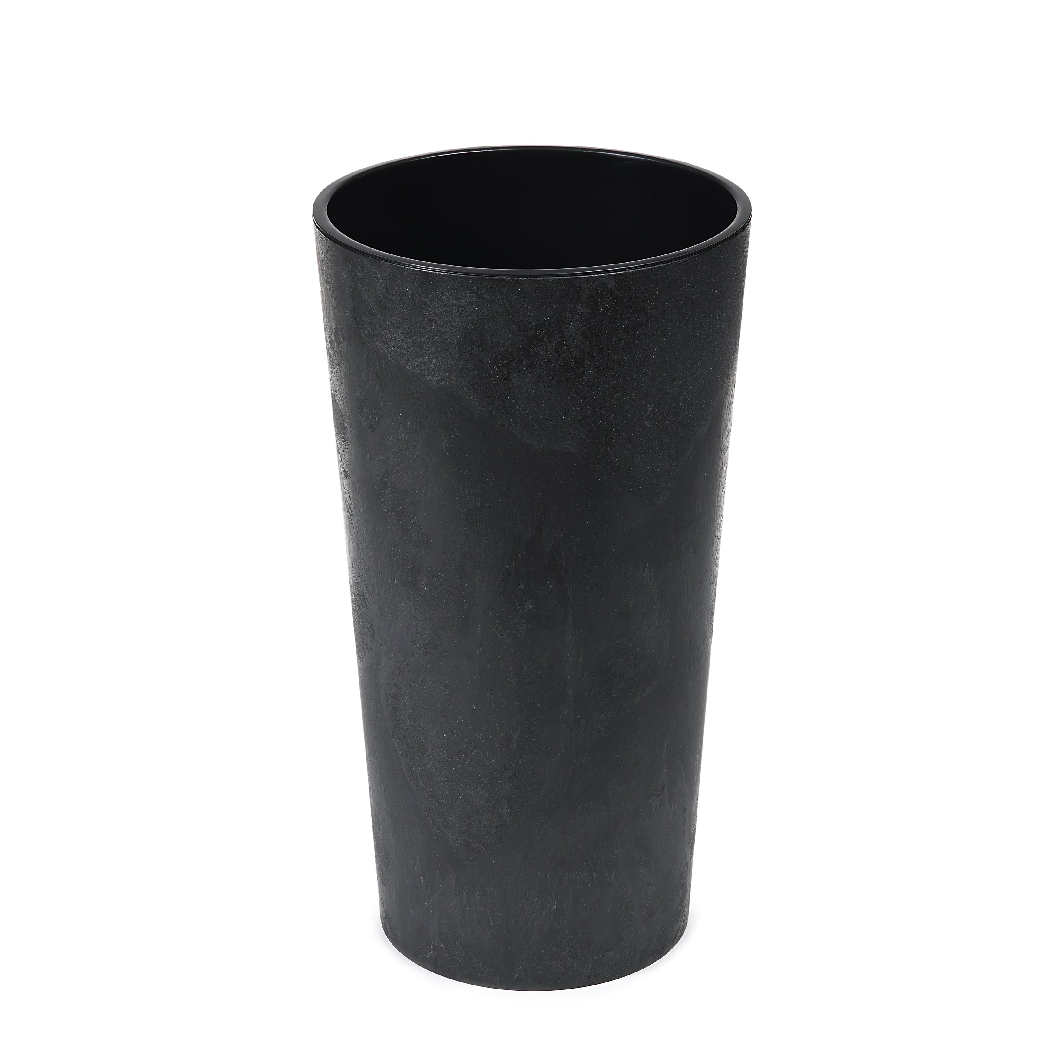 Кашпо Lamela Лілія 11 л Чорний бетон (000006712) - фото 1
